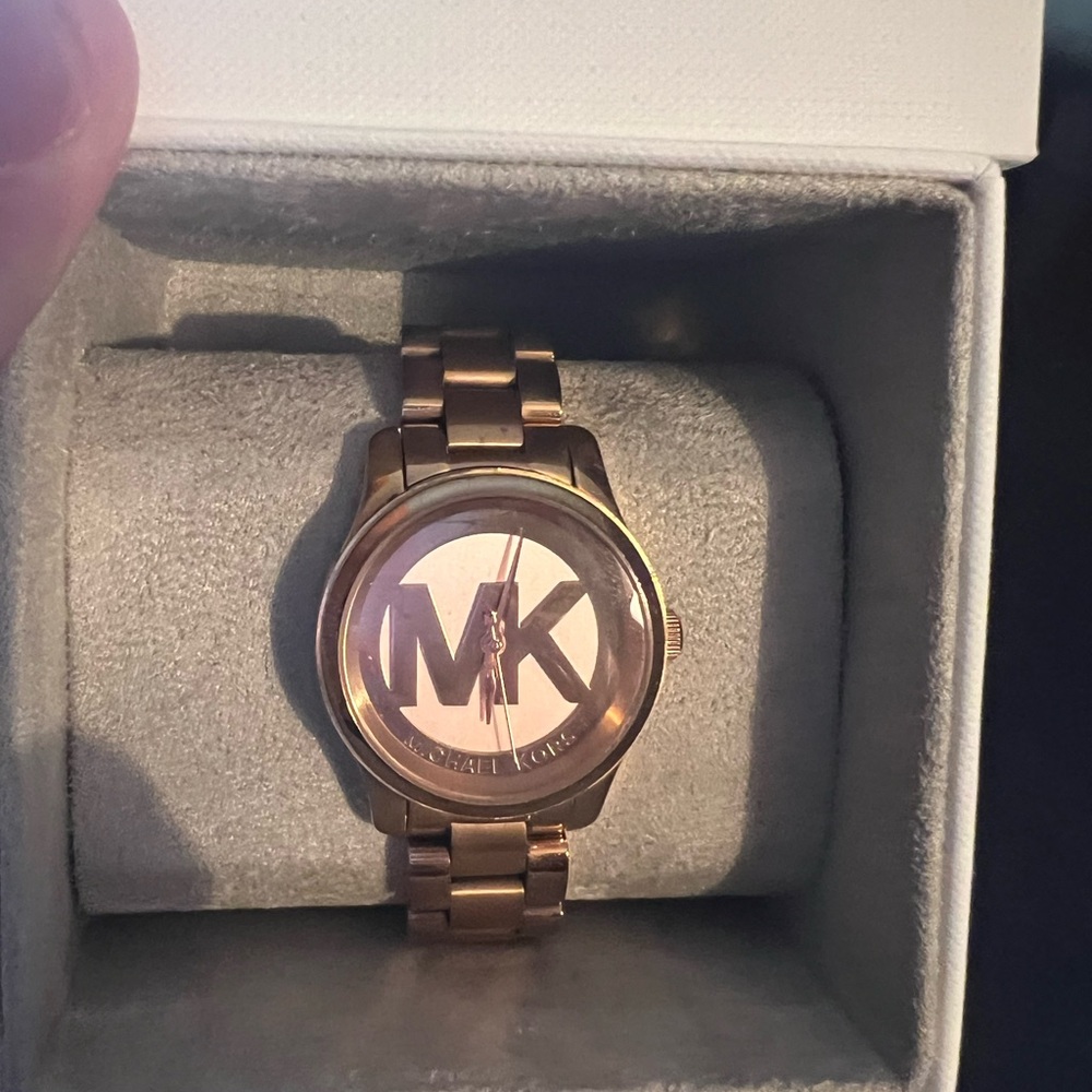 Michael Kors Rose Gold Logo Watch